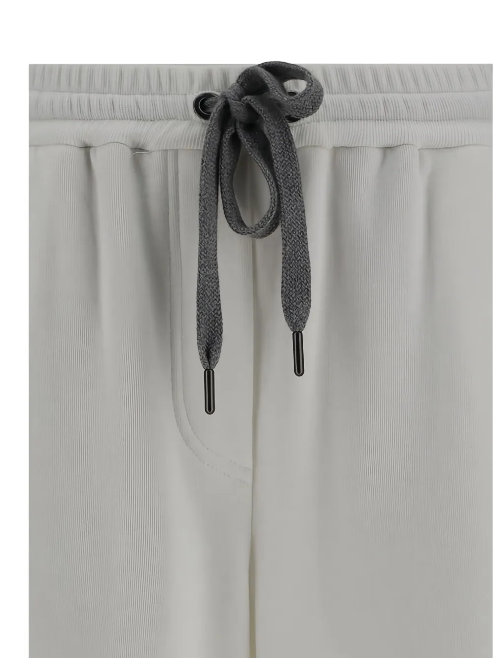 Brunello Cucinelli Palazzo broek met elastische taille Wit