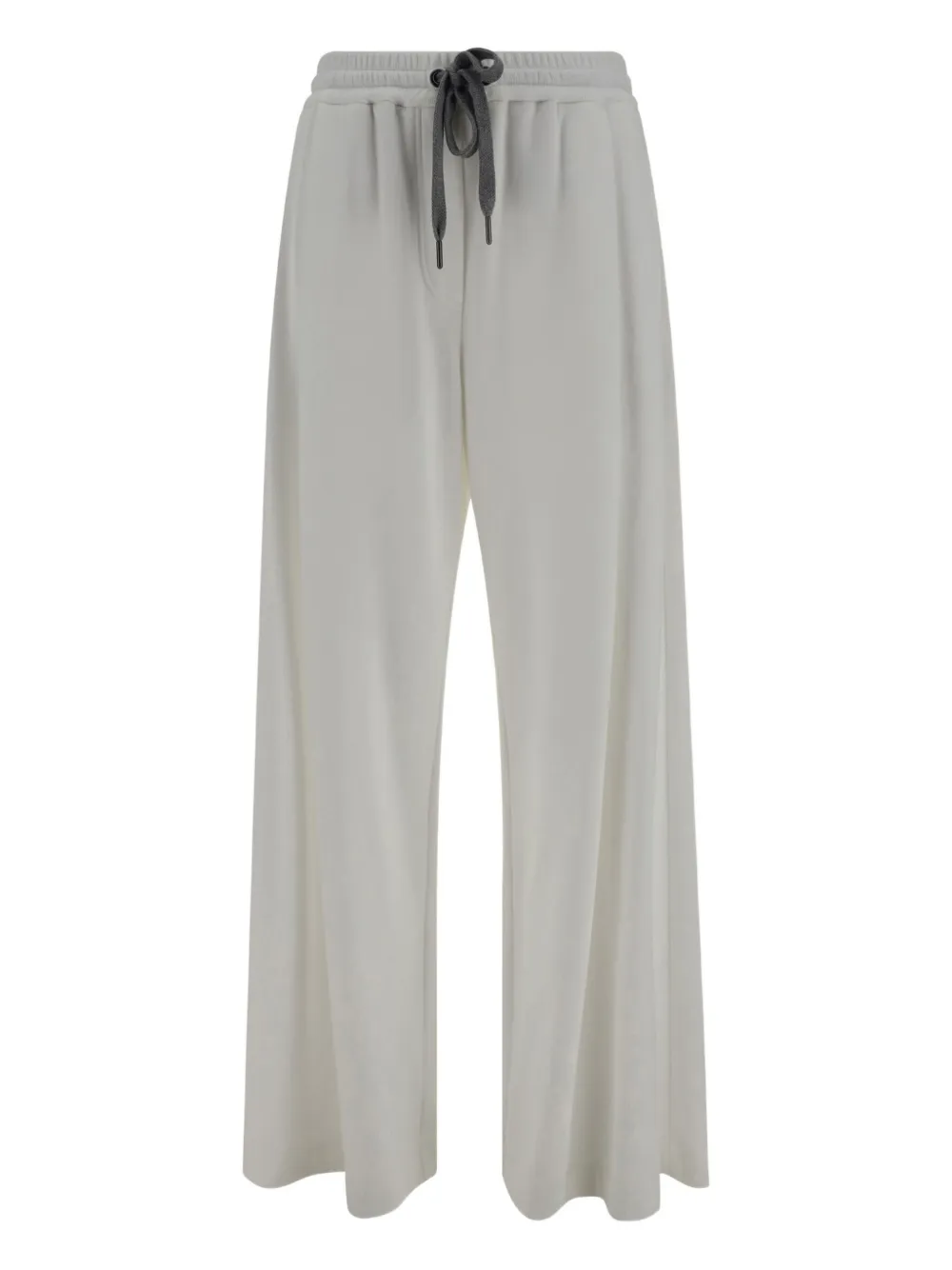 Brunello Cucinelli Palazzo broek met elastische taille Wit