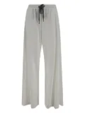 Brunello Cucinelli elasticated-waist palazzo trousers - White