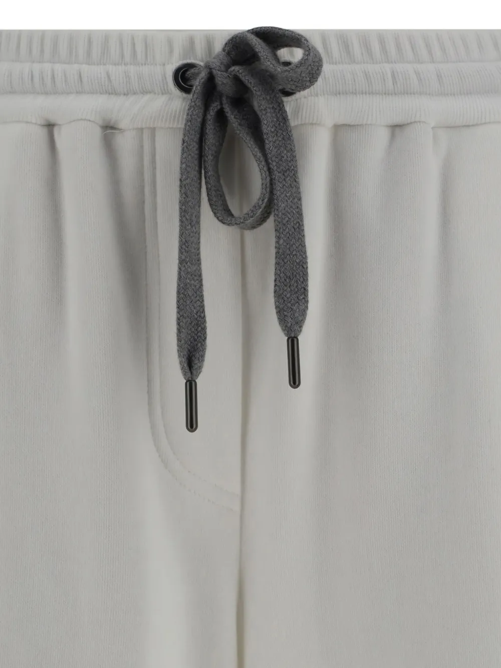 Brunello Cucinelli Palazzo broek met elastische taille Wit
