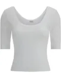 Brunello Cucinelli scoop-neck top - White