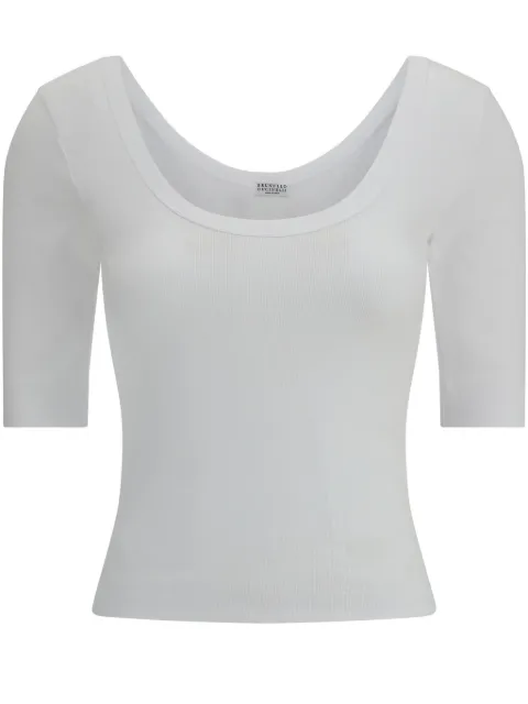 Brunello Cucinelli scoop-neck top
