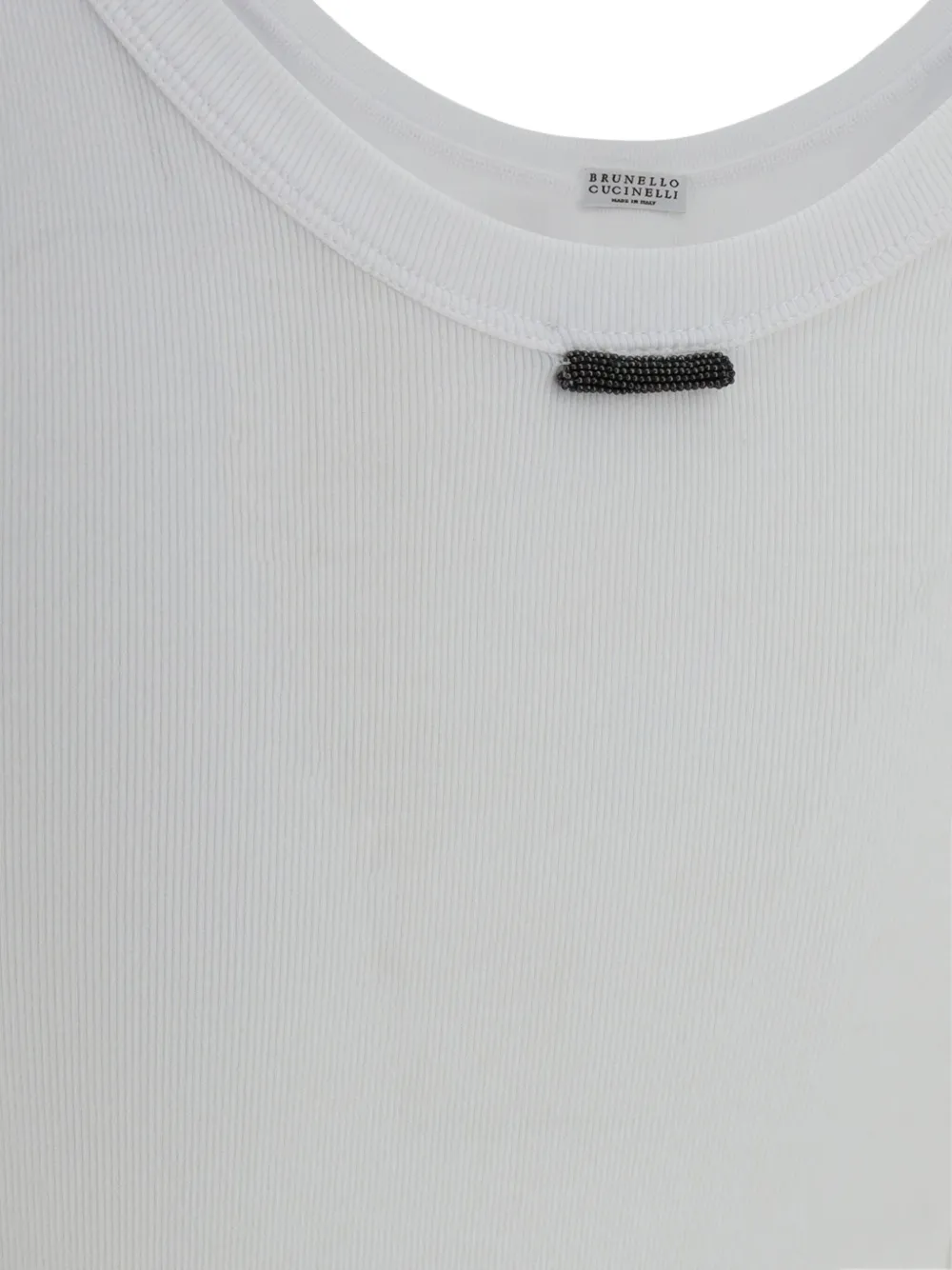 Brunello Cucinelli Scoop Neckline Top For Versatile Styles In White