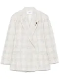 Lardini checked blazer - Neutrals