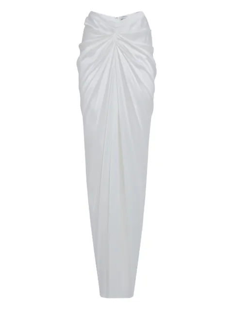 Del Core draped satin maxi skirt