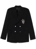 FENDI patch-detail blazer - Blue