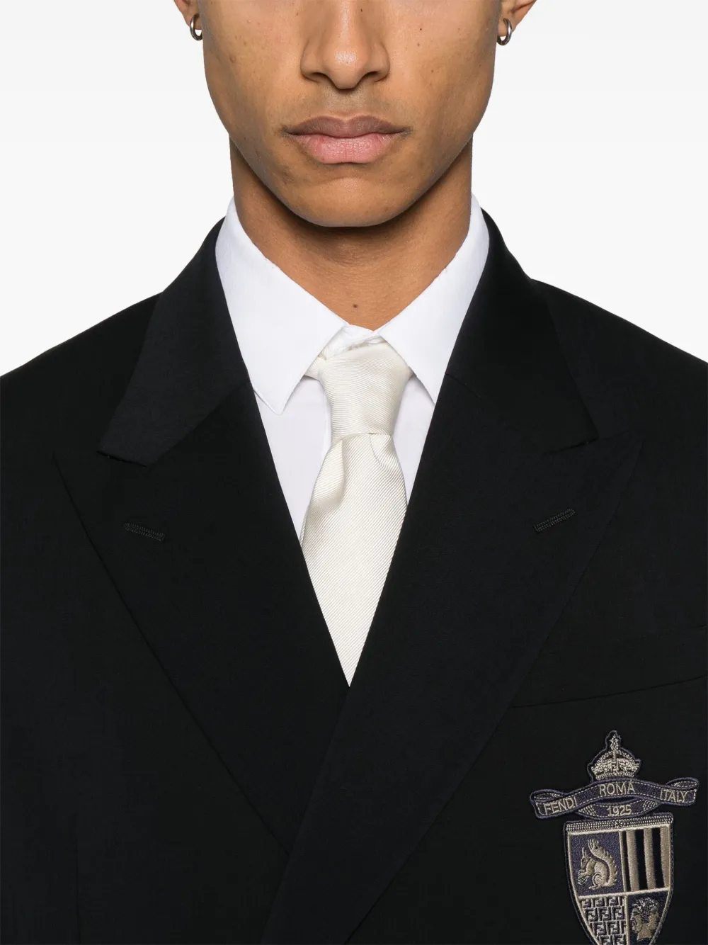 FENDI Blazer met patch-detail Blauw