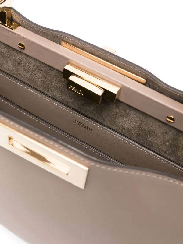 FENDI Medium Peekaboo Shoulder Bag | Neutrals | FARFETCH