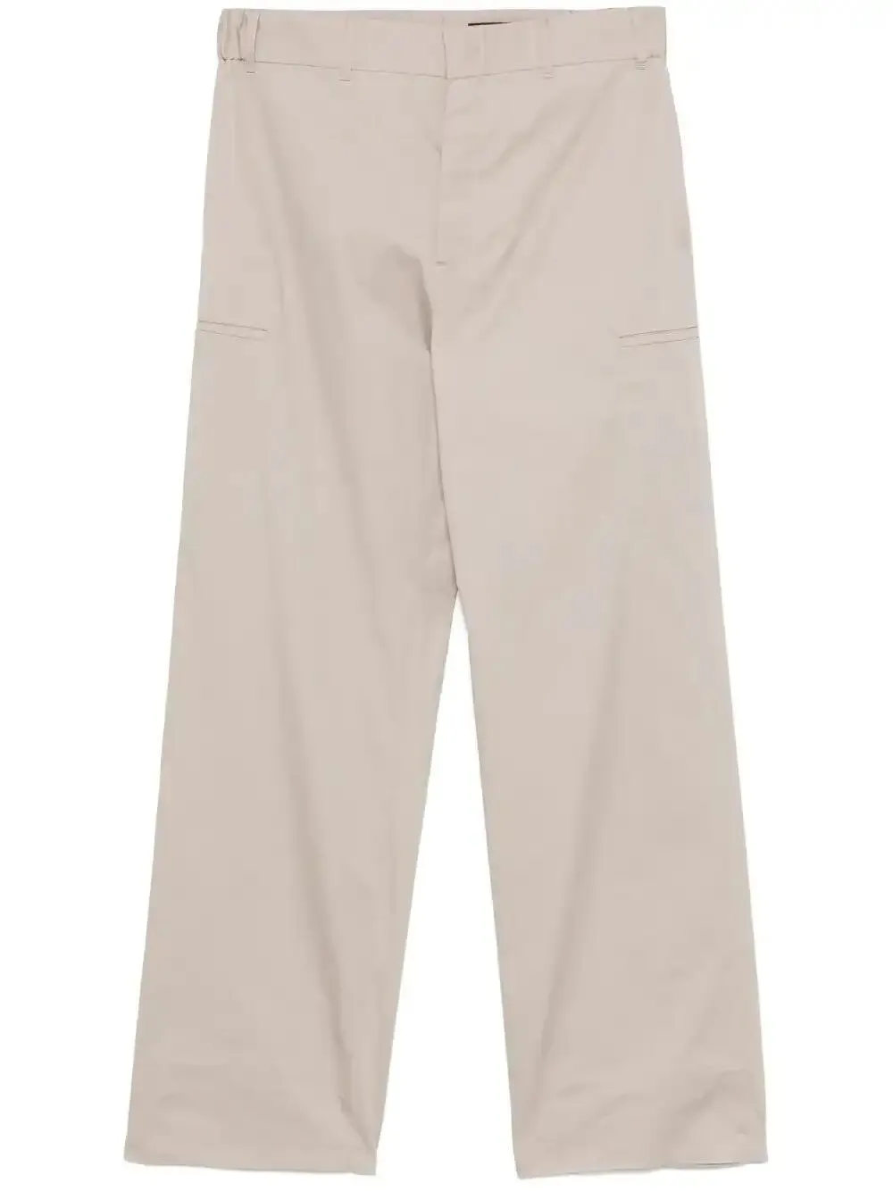 Shop Fendi Tailored Cargo Pants In Neutrals