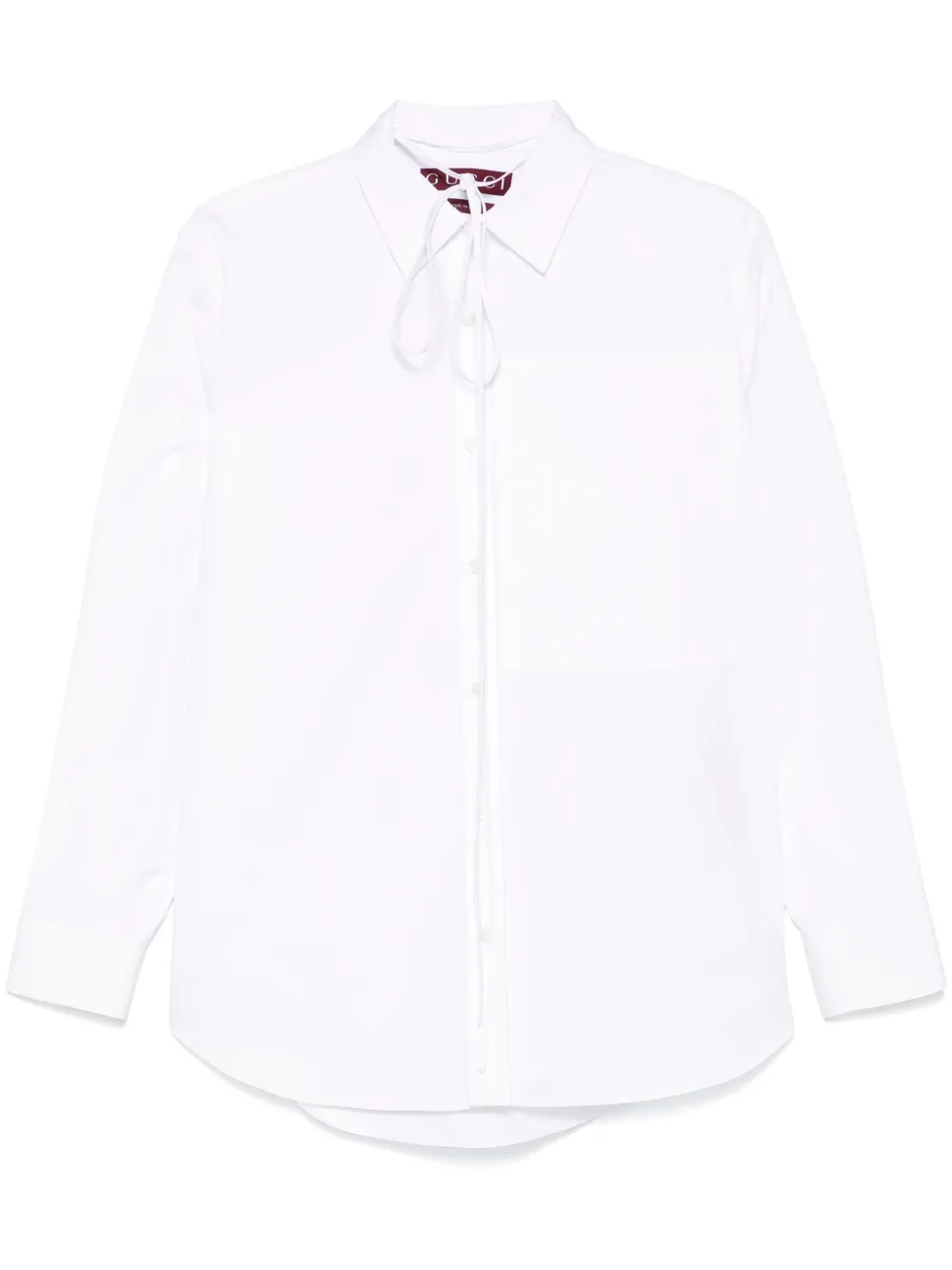 Gucci Popeline blouse met reliëf Wit