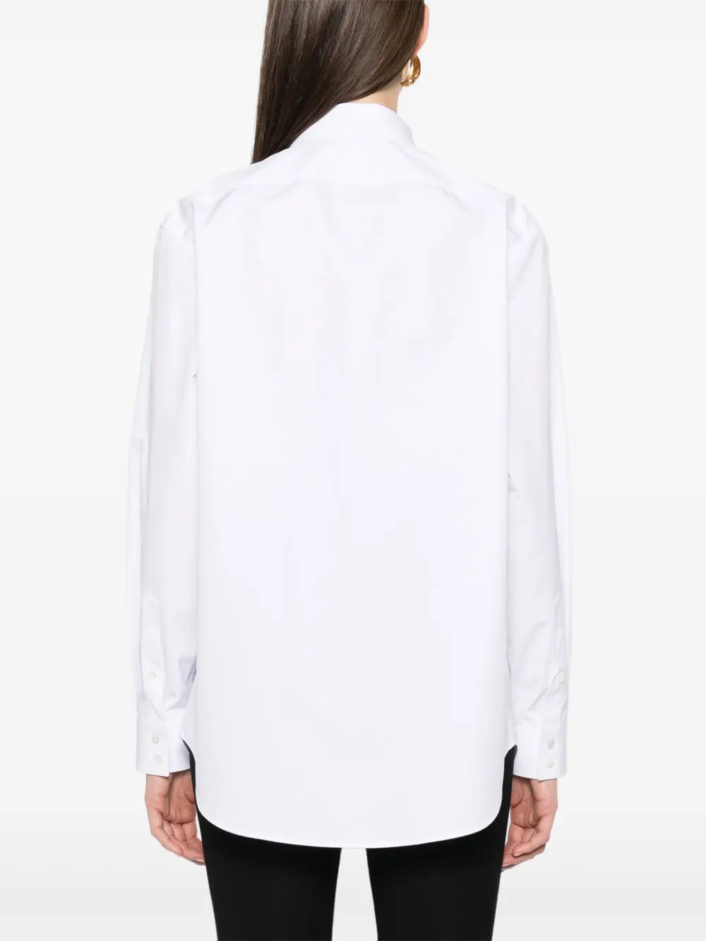 Gucci Popeline blouse met reliëf Wit