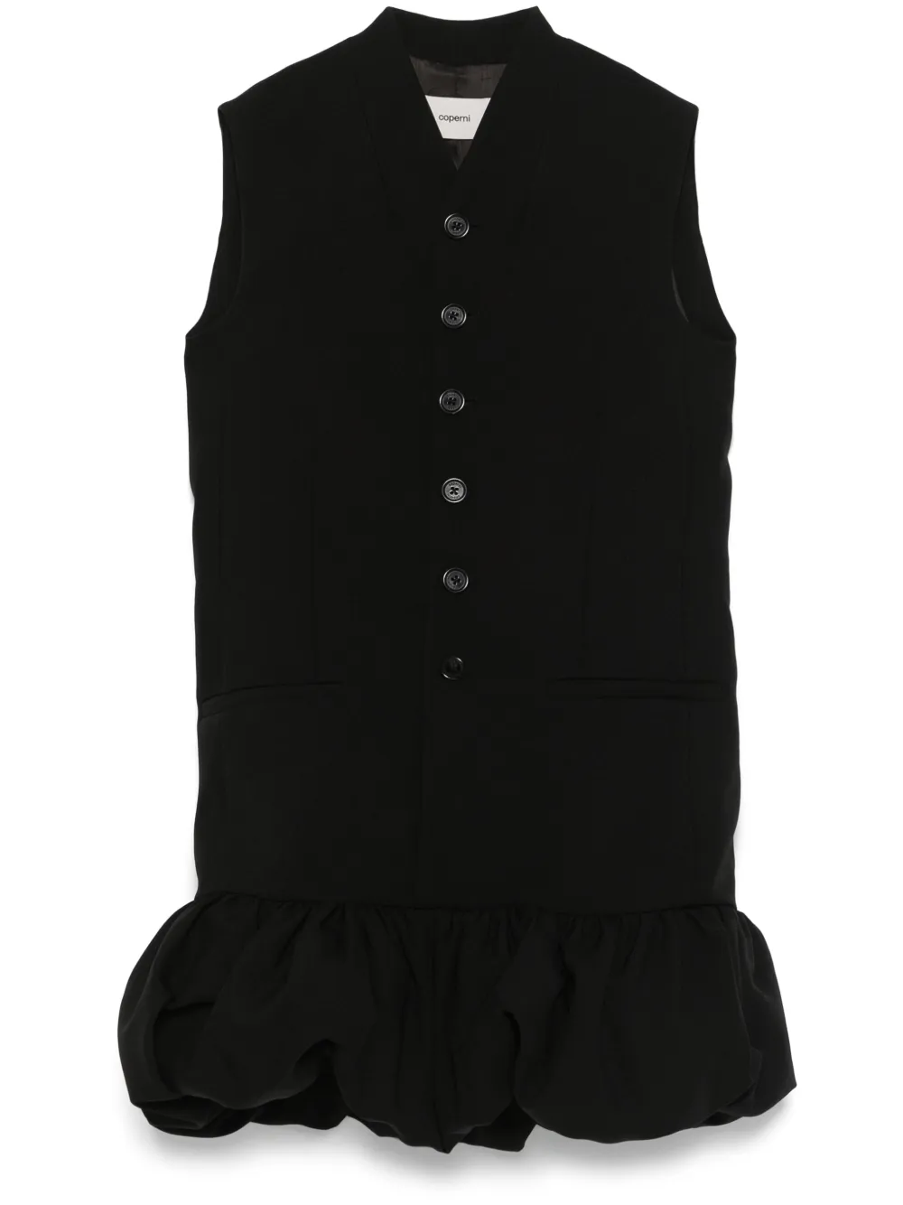 Coperni Gesmockte mini-jurk Zwart