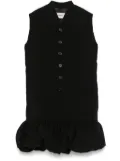 Coperni gathered tailored mini dress - Black