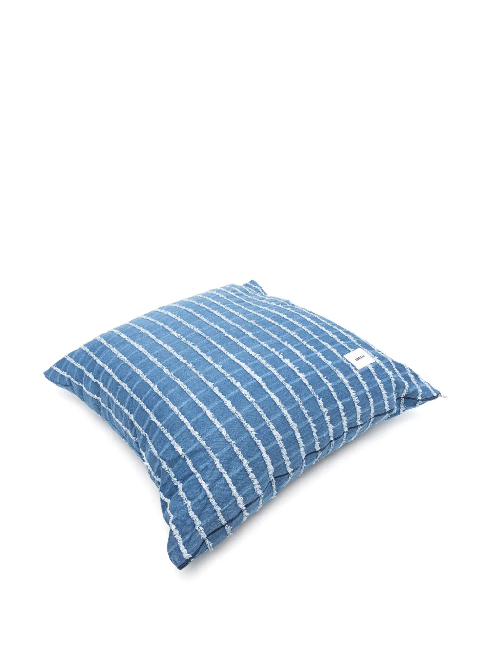 Bonsai maxi checked denim cushion (65cm x 65cm) | Cushions | Image 2