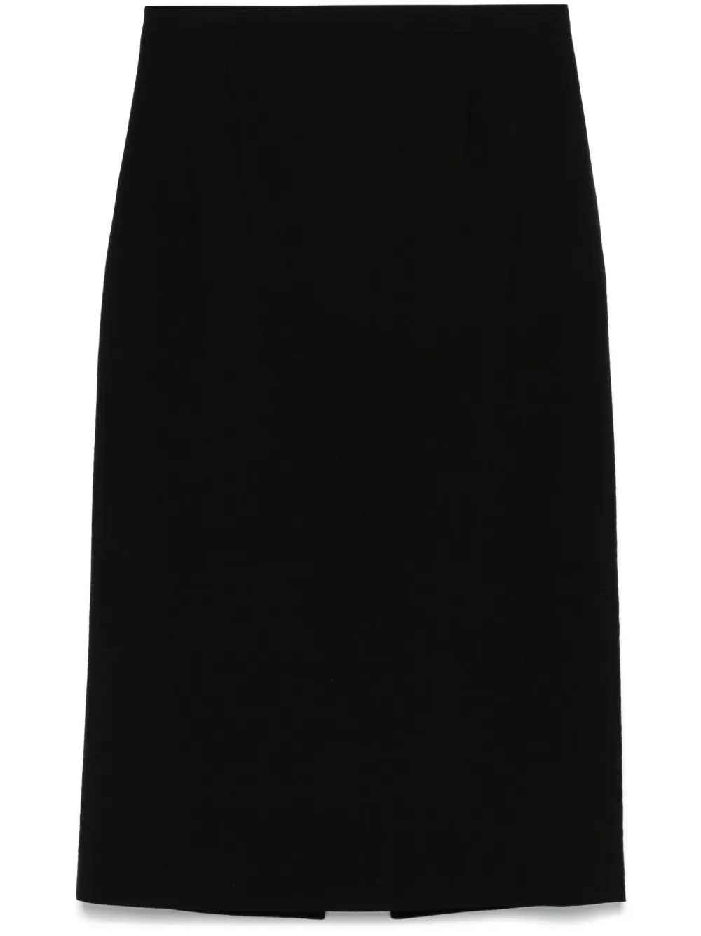 virgin-wool midi skirt