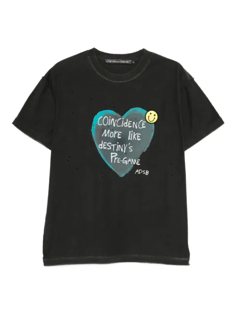Andersson Bell heart slogan-print T-shirt