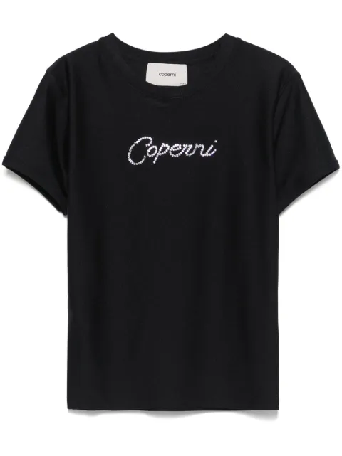Coperni crystal embellished-logo T-shirt