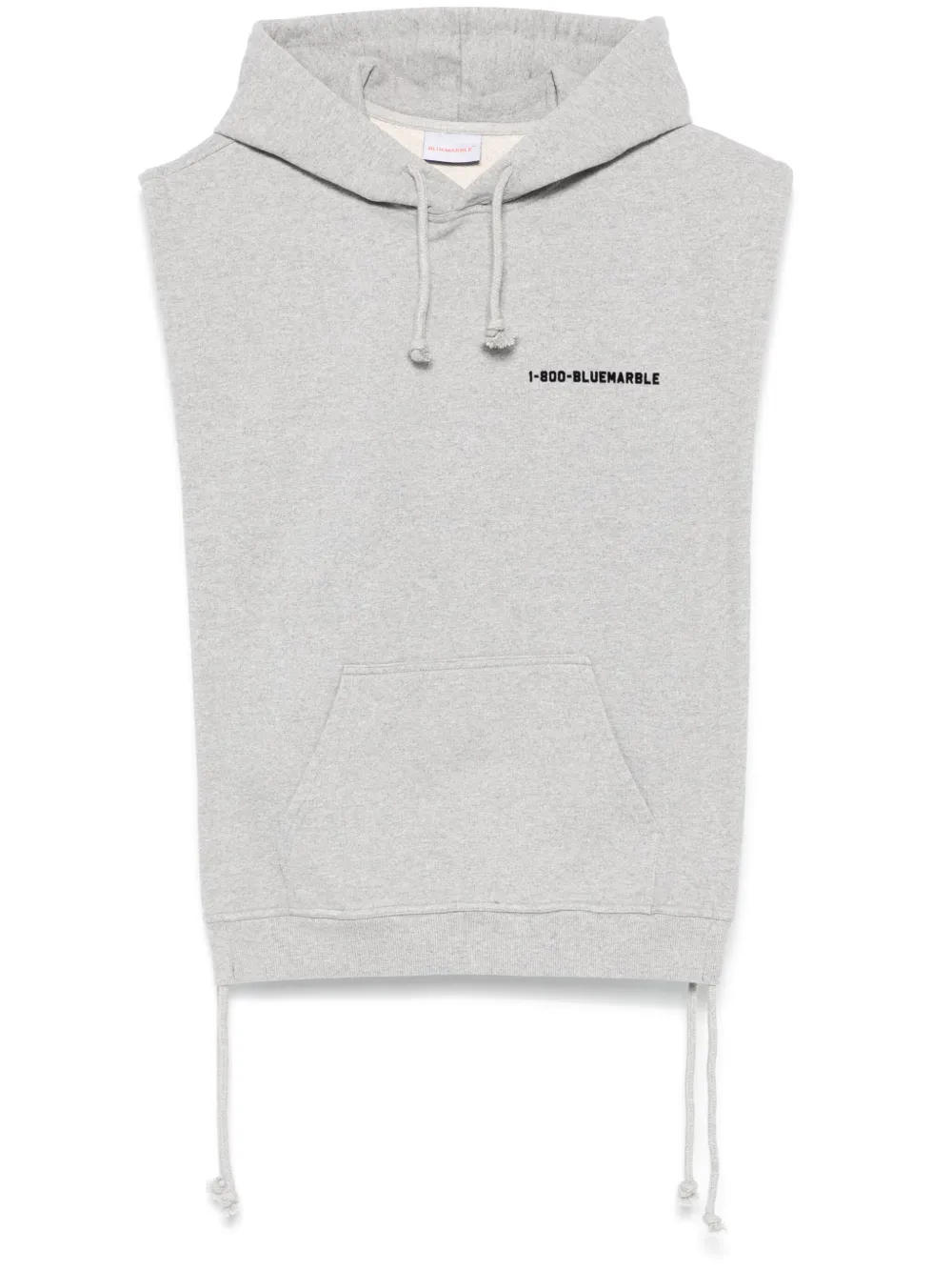 flocked-logo hoodie