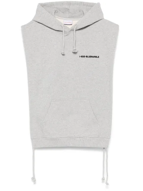 BLUEMARBLE flocked-logo hoodie