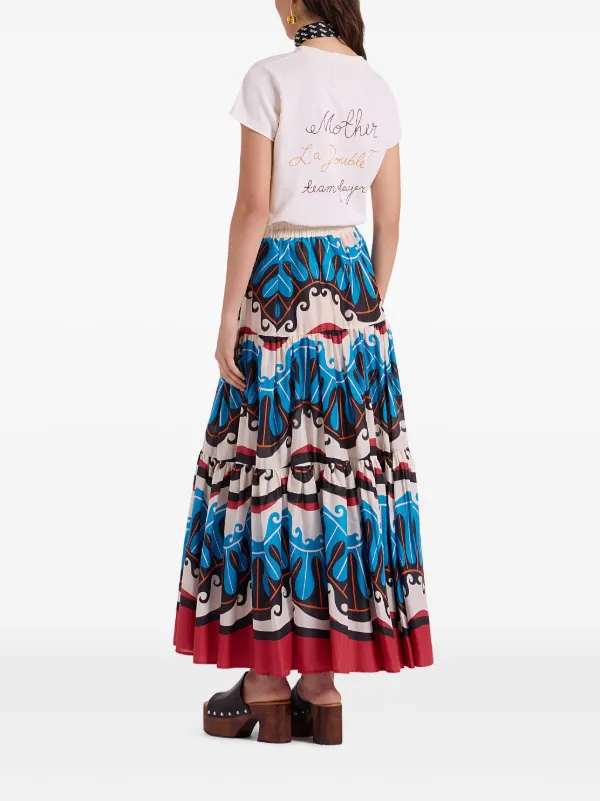 【INCHANT ME】Dear Double Layered Long Skirt Kaiia exclusive double layered slinky ruched maxi skirt in