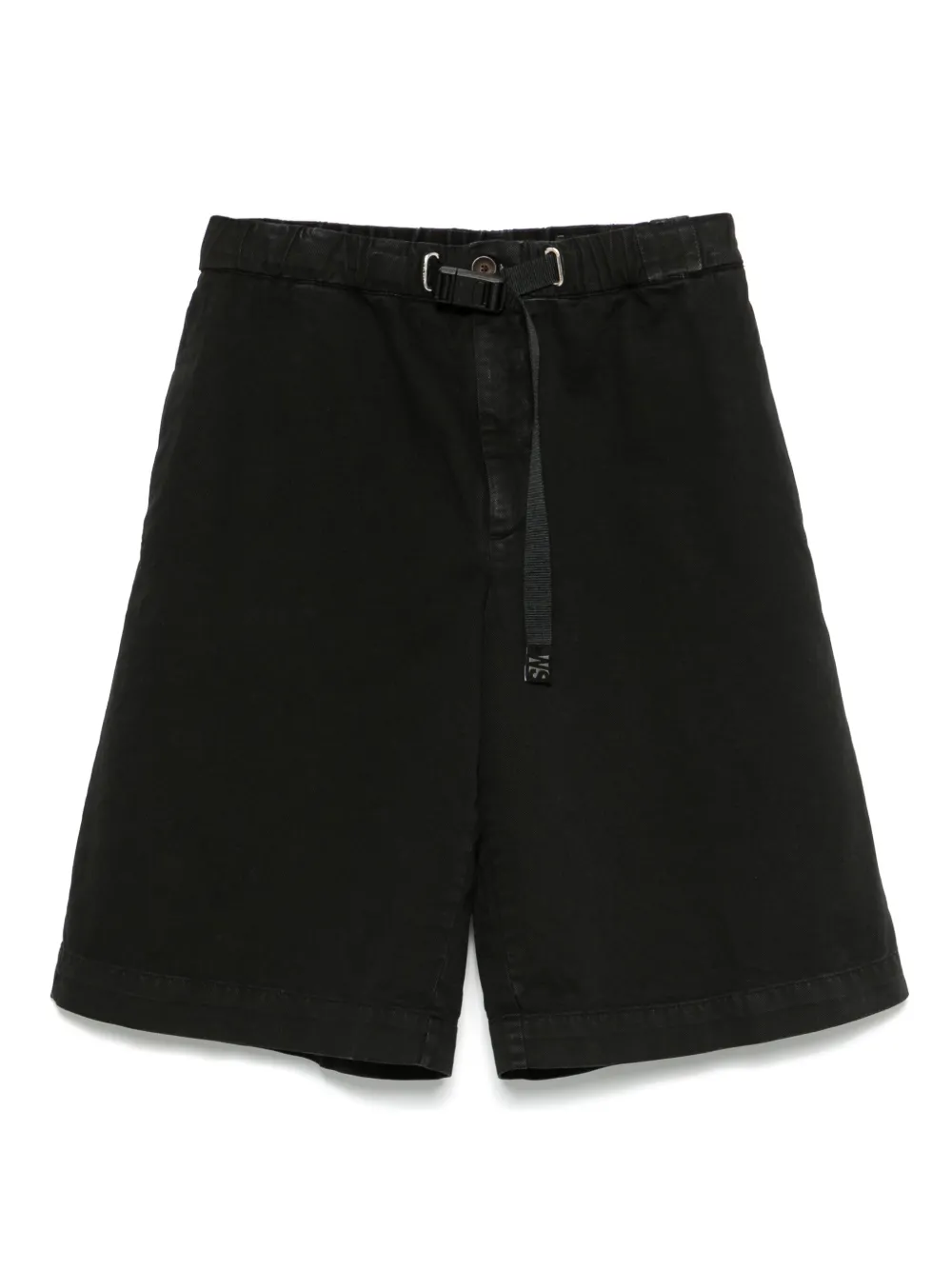 White Sand Twill Bermuda Shorts In Black
