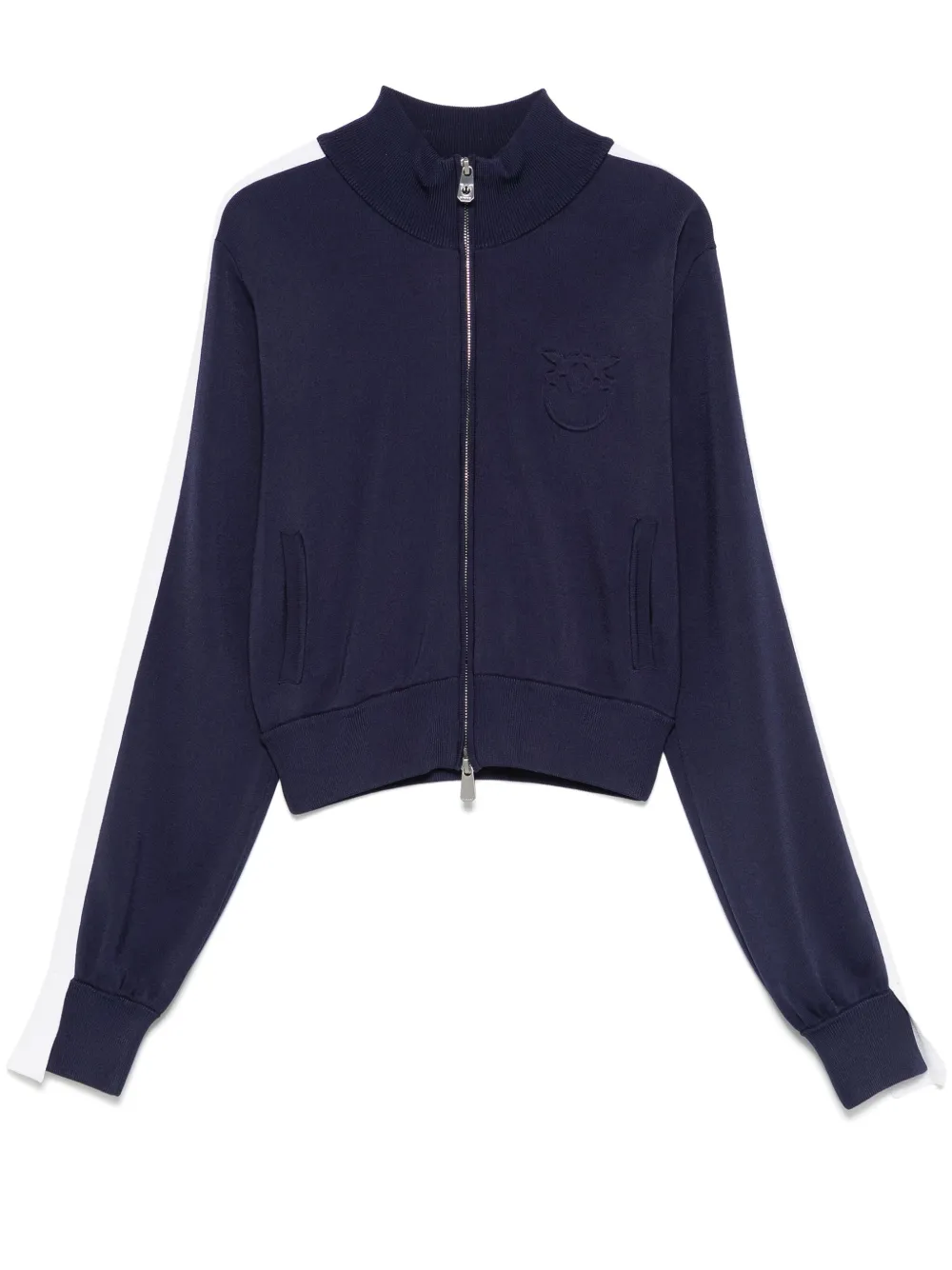 Shop Pinko Embossed-logo Sweatshirt In Blau