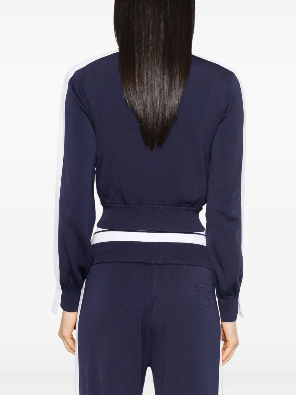Shop Pinko Embossed-logo Sweatshirt In Blau