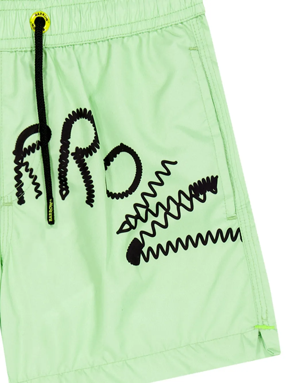 Barrow kids Zwembroek met logoprint Groen