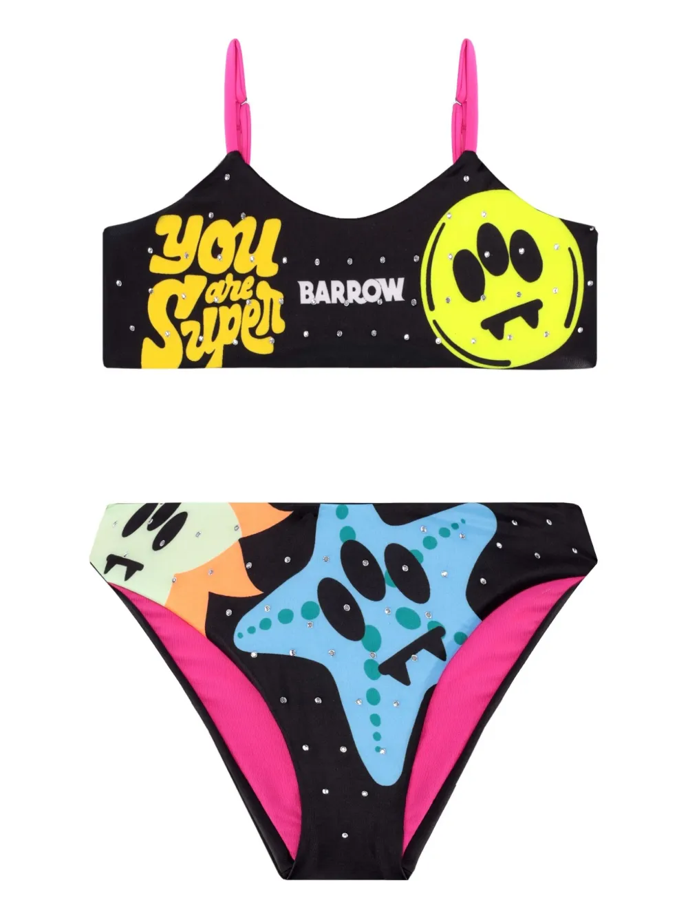 Barrow kids Bikini met print Zwart
