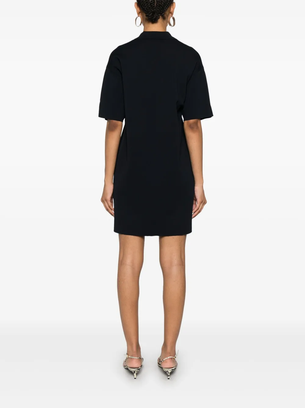 P.A.R.O.S.H. Roma mini T-shirtjurk Blauw