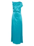 Del Core asymmetric maxi dress - Blue