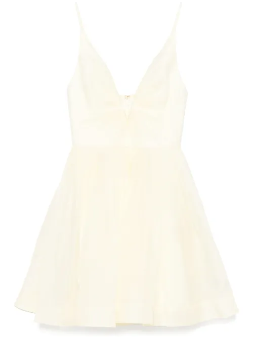 Robe courte Illuminate à col v - ZIMMERMANN - Modalova