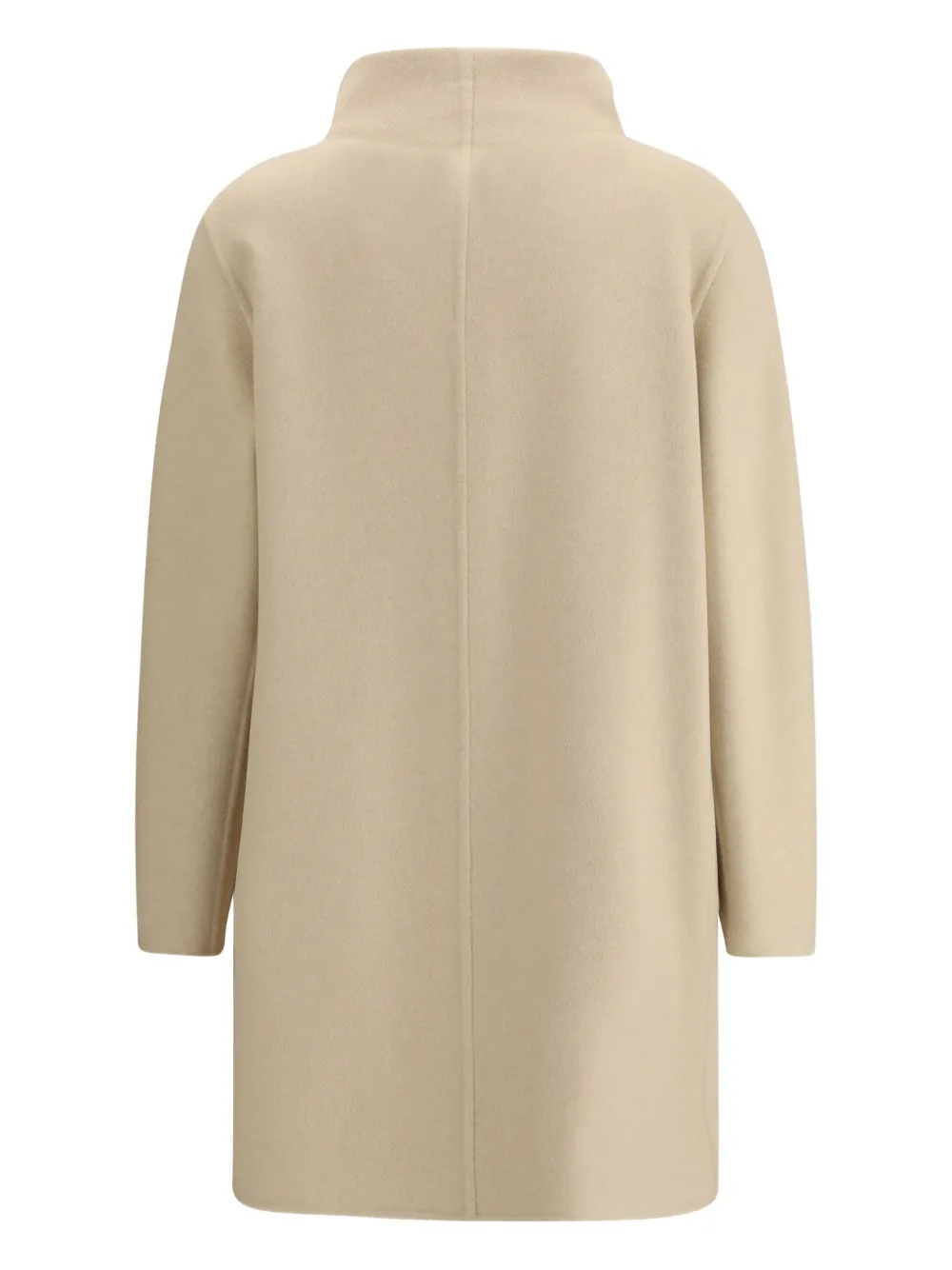 Loro Piana collarless cocoon coat - Bruin