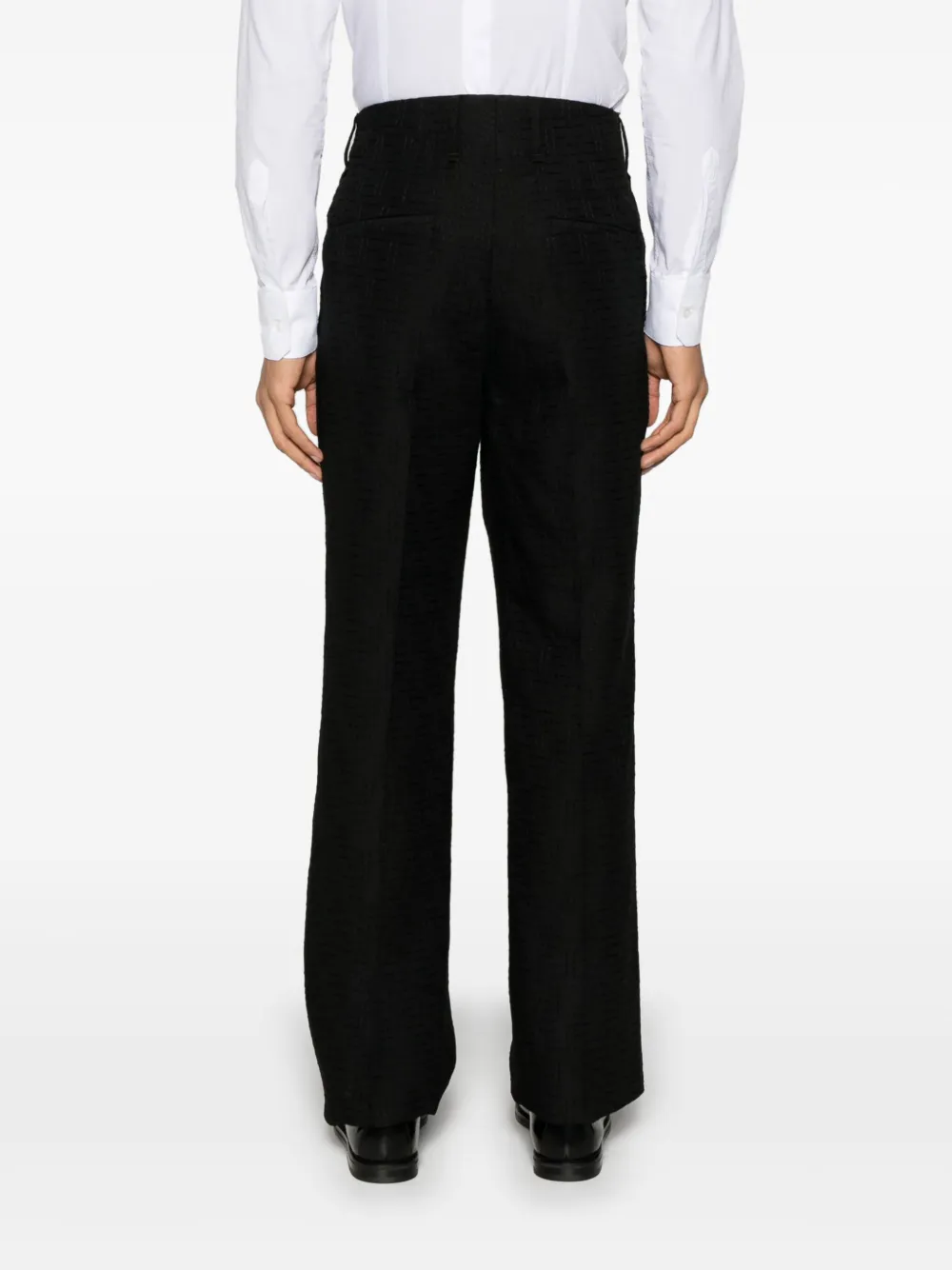 FENDI Broek met FF-patroon Zwart