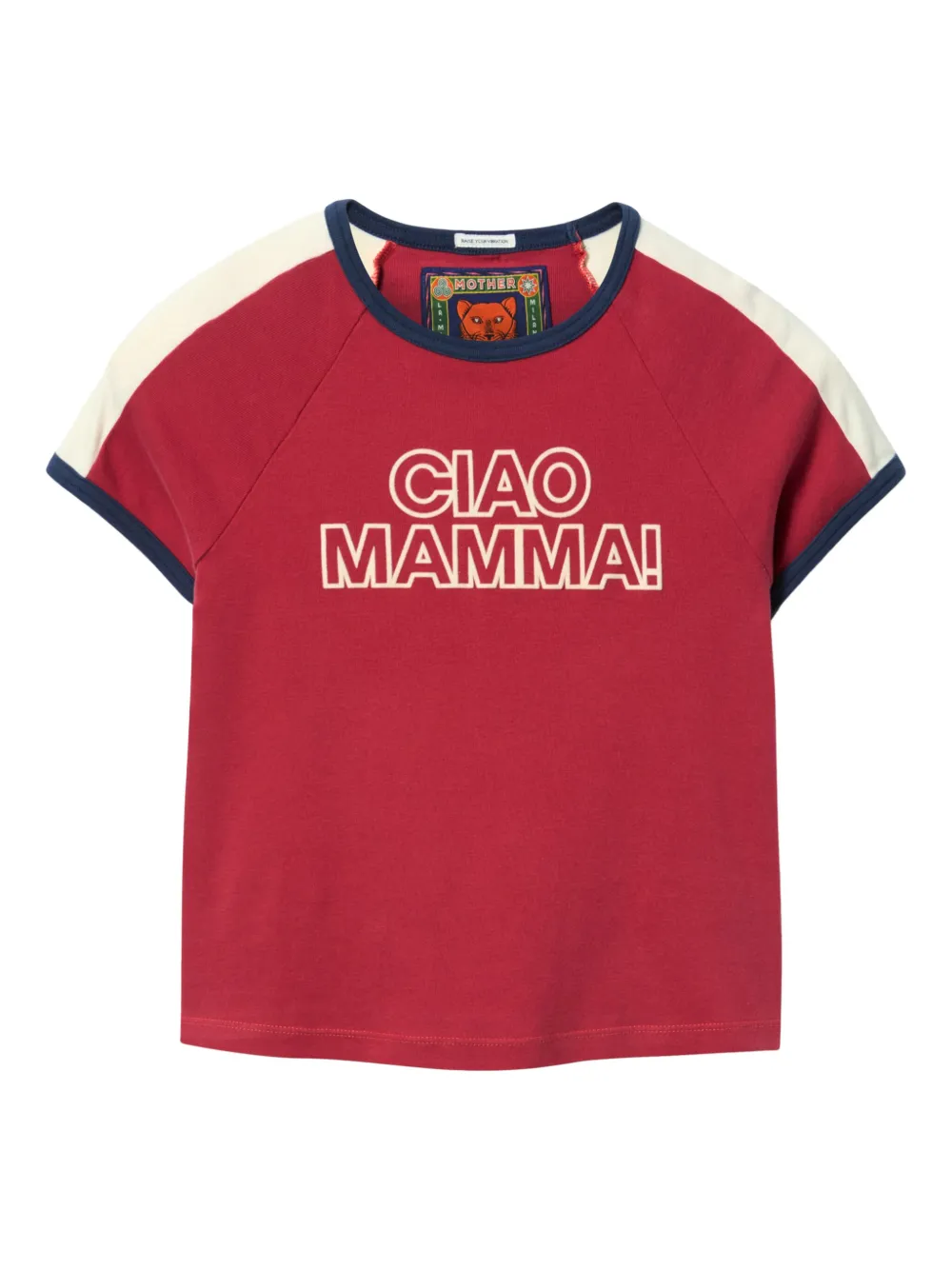 La DoubleJ playera con eslogan estampado | rojo | Image 1