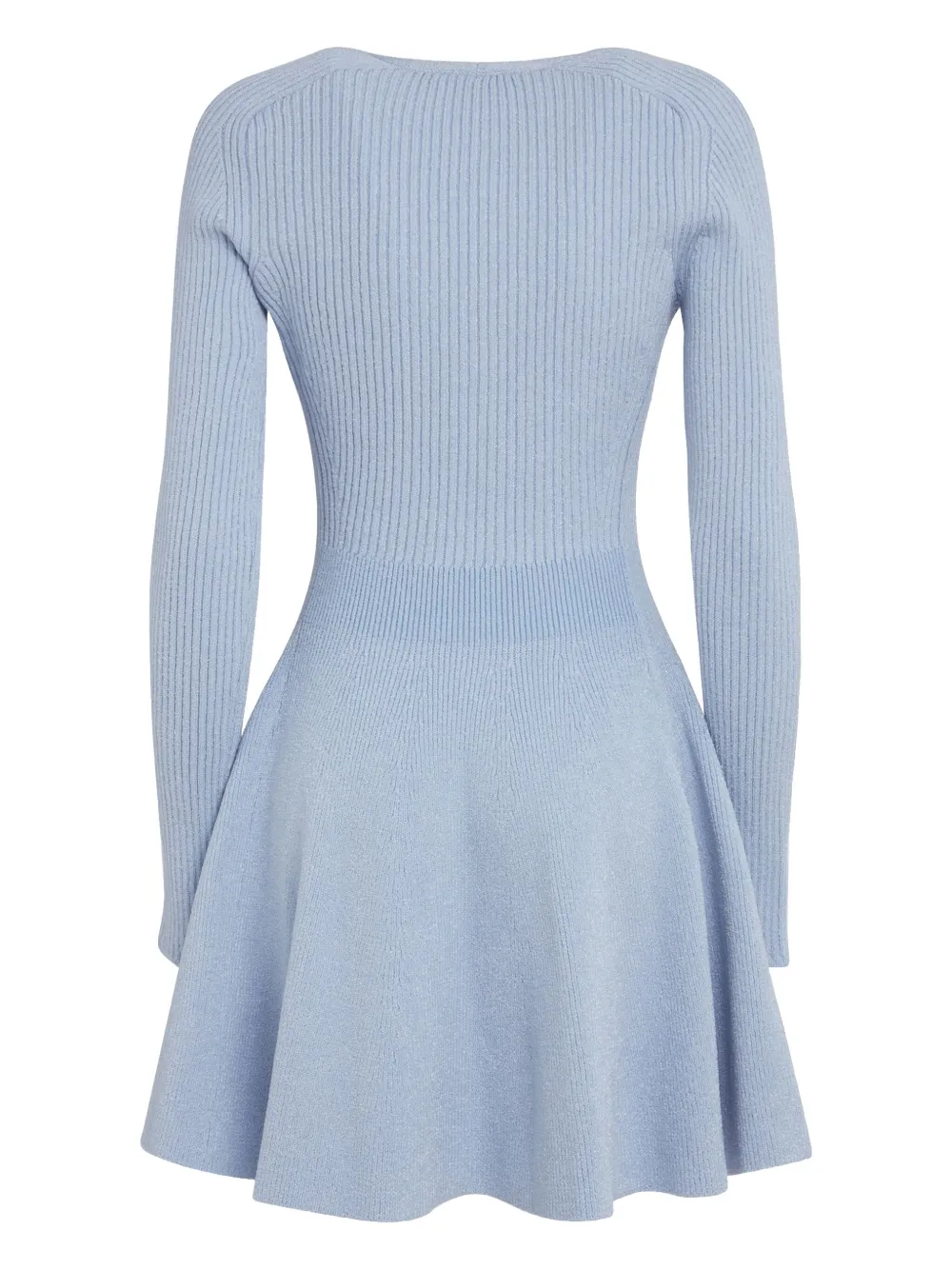 Balmain Jurk met logo amulet Blauw