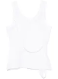 Helmut Lang strap-detailing tank top - White