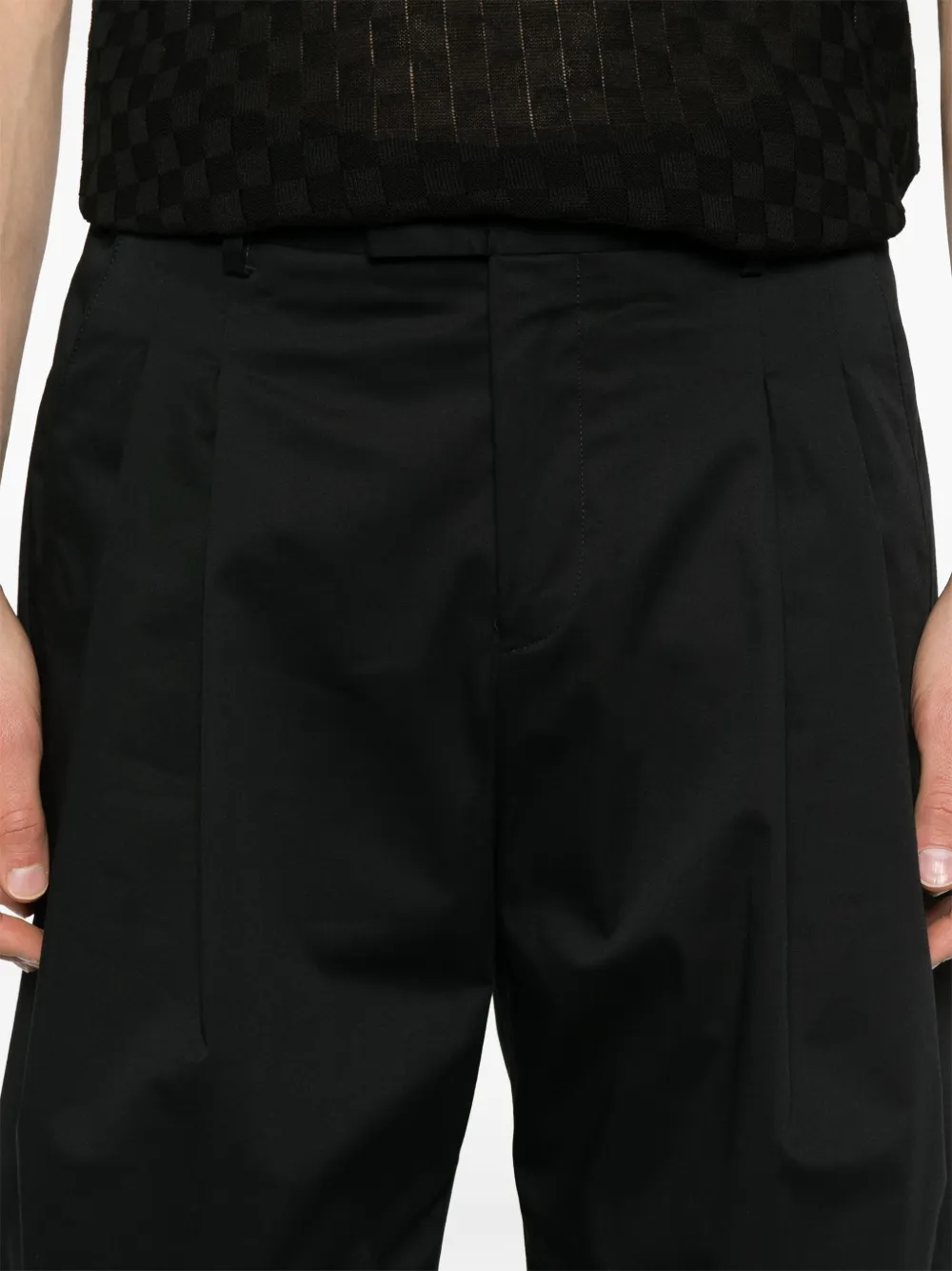 A Paper Kid Popeline shorts Zwart
