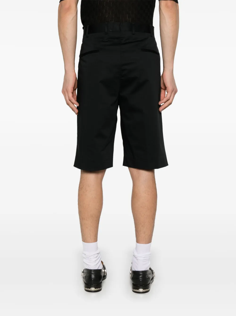 A Paper Kid Popeline shorts Zwart