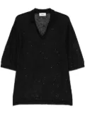 A Paper Kid knitted T-shirt - Black