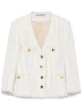 Tagliatore tweed jacket - White