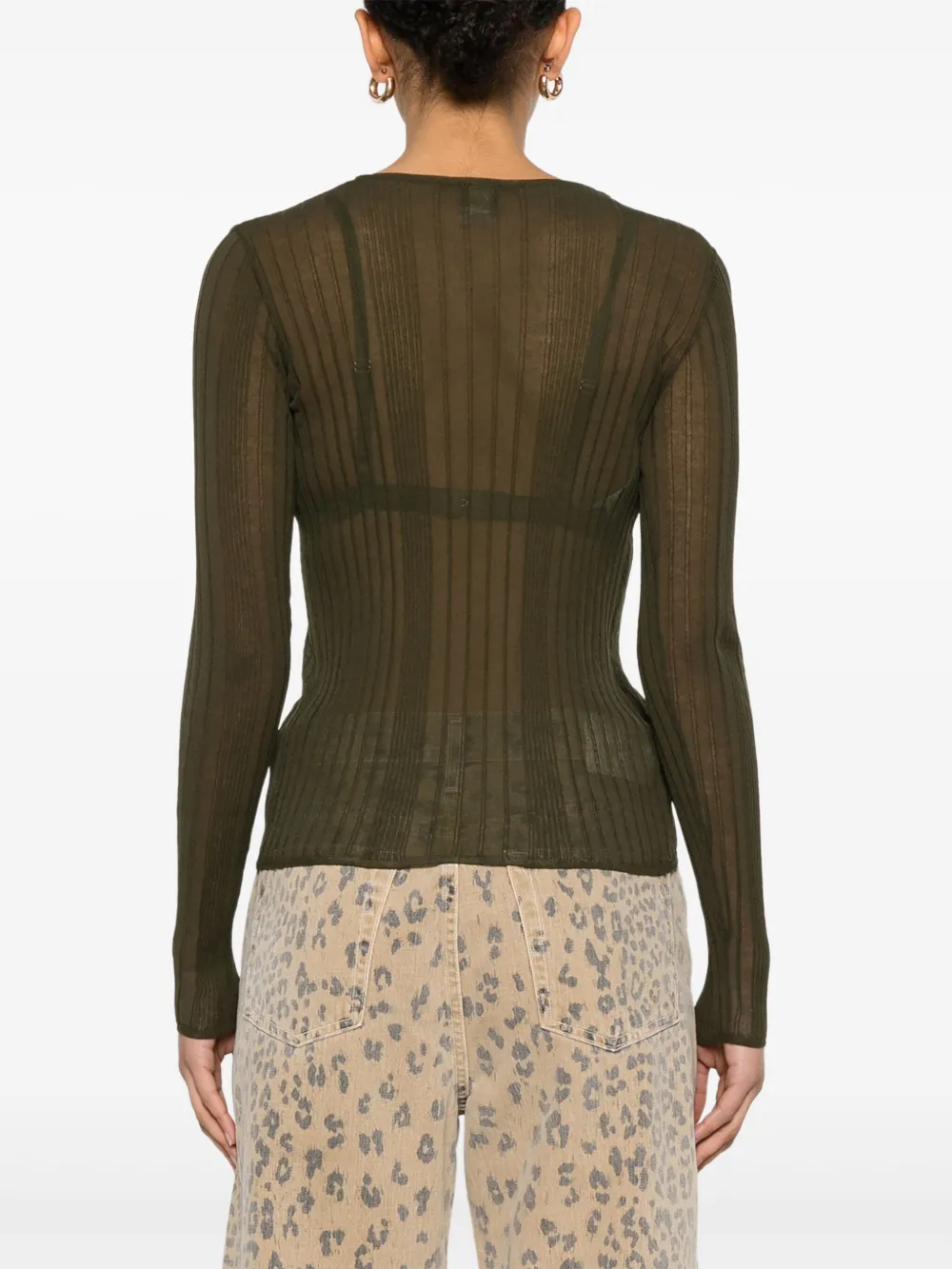PINKO Doorzichtige top Groen
