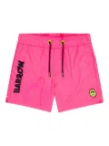 Barrow kids logo-print swim shorts - Pink