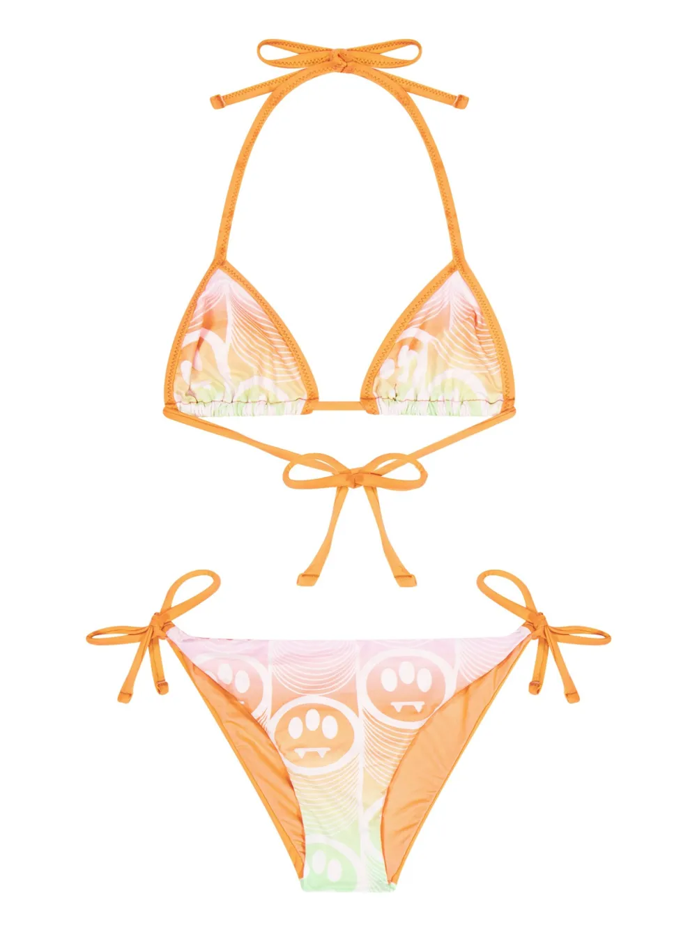 Barrow kids Bikini met logoprint Oranje