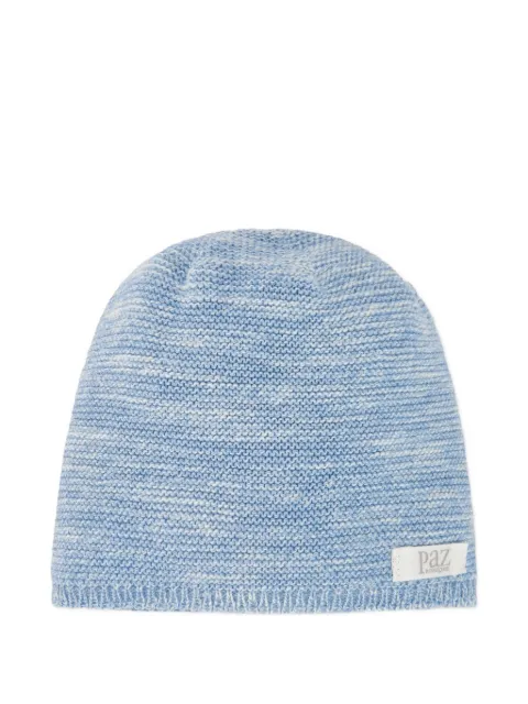 Paz Rodriguez logo-patch beanie