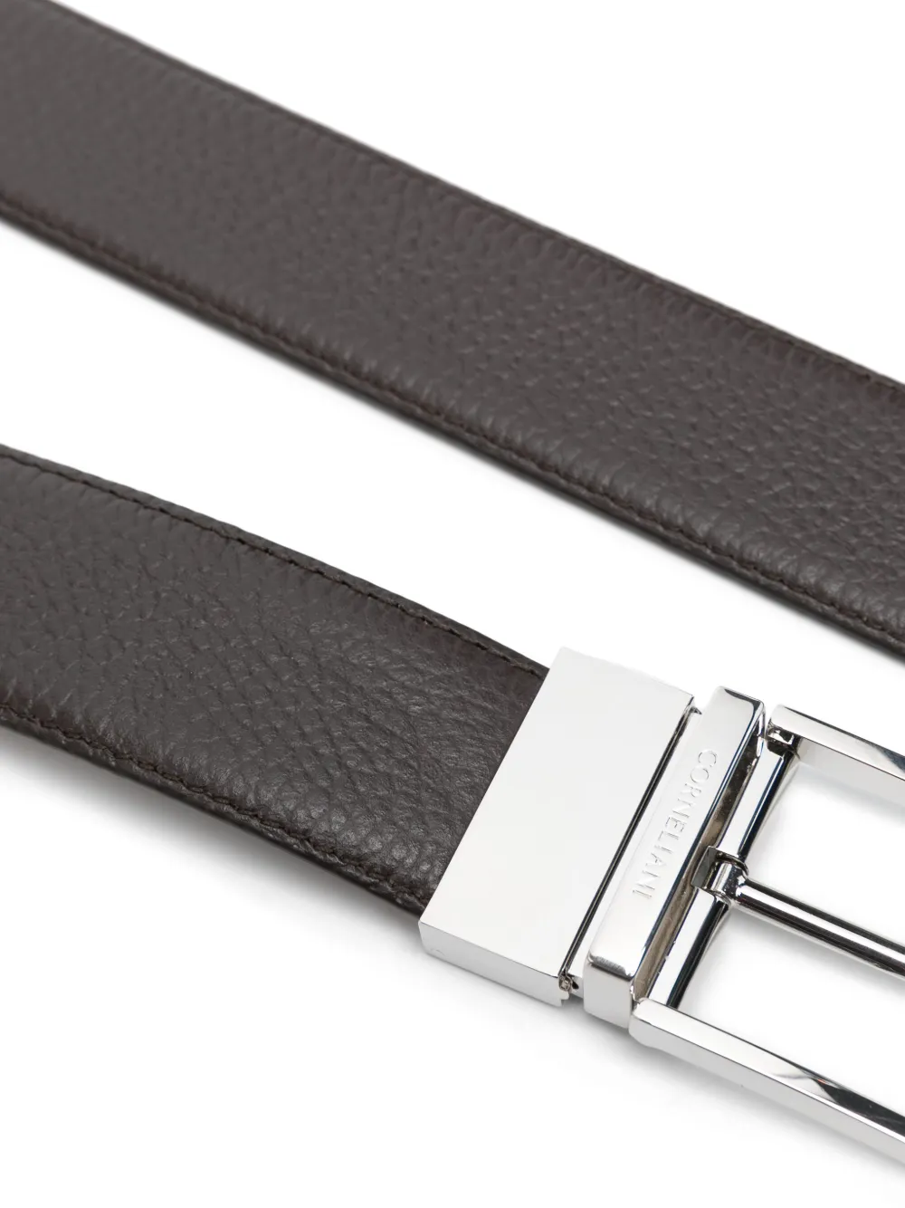 Corneliani Leren riem - Bruin