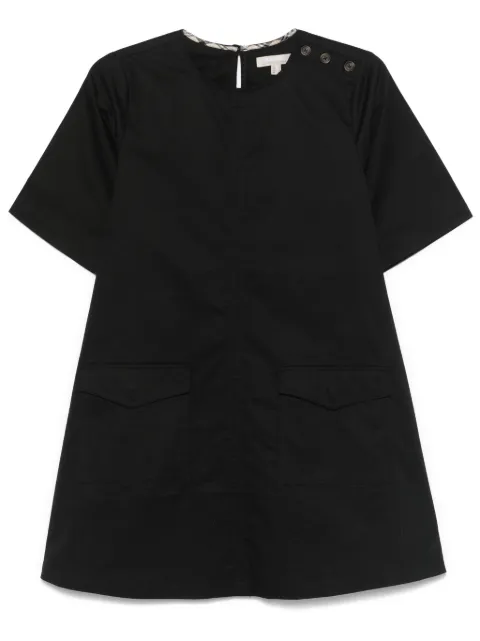Barbour vestido tejido de canalé con pliegues en la falda