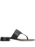 Valentino Garavani VLogo leather slides - Black