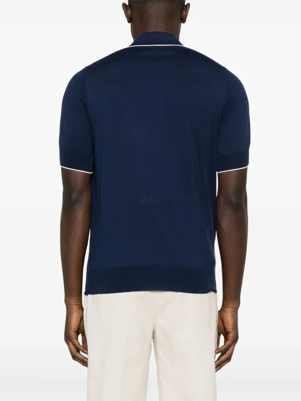 Brunello Cucinelli Katoenen poloshirt Blauw