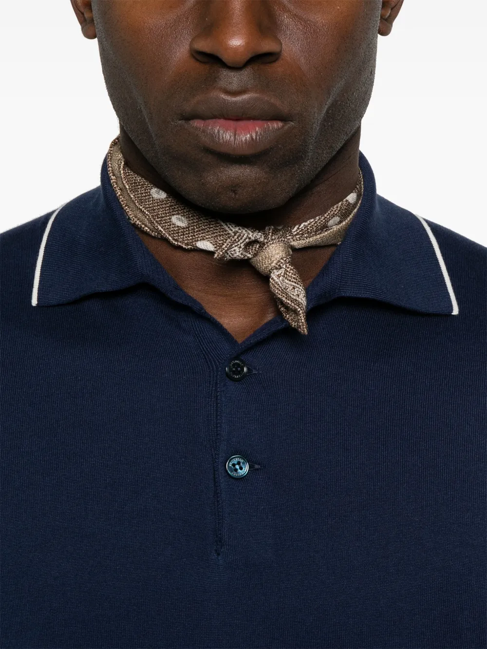 Brunello Cucinelli Katoenen poloshirt Blauw